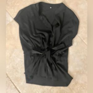 Black cinch  blouse, size medium